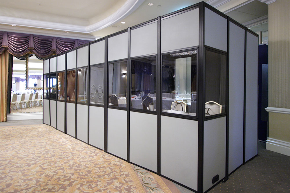 Three ISO compliant fully encapsulated interpreter booths